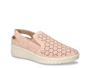 【送料無料】 イージーストリート レディース スリッポン・ローファー シューズ Petal Wedge Slip-On Blush Pink