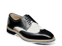 【送料無料】 ステイシーアダムス メンズ オックスフォード シューズ Beaumont Wingtip Oxford Black/White