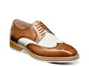 【送料無料】 ステイシーアダムス メンズ オックスフォード シューズ Beaumont Wingtip Oxford Tan/White