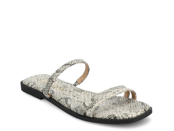 ジュルネ コレクション レディース シューズ サンダル Journee Collection Brisa Sandal White/Grey Snake Print ホワイト