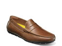 【送料無料】 フローシャイム メンズ スリッポン・ローファー シューズ Motor Driving Loafer Dark Brown