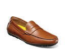 【送料無料】 フローシャイム メンズ スリッポン・ローファー シューズ Motor Driving Loafer Cognac