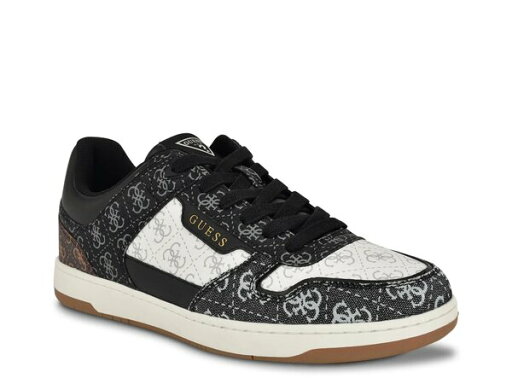 【送料無料】 ゲス メンズ スニーカー シューズ Tirry Sneaker - Men's Black/White Logo Print 【送料無料】 ゲス メンズ スニーカー シューズ Tirry Sneaker - Men's Black/White Logo Print