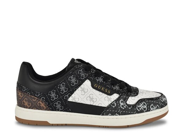 【送料無料】 ゲス メンズ スニーカー シューズ Tirry Sneaker - Men's Black/White Logo Print
