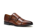 【送料無料】 アンソニー ヴィア メンズ スリッポン・ローファー シューズ Delano Monk Strap Slip-On Walnut Brown