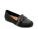 【送料無料】 ソフトウォーク レディース スリッポン・ローファー シューズ Serra Flat Black Nubuck