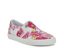 【送料無料】 ナインウェスト レディース スリッポン・ローファー シューズ Lala Slip-On Sneaker Pink Floral Print Fabric