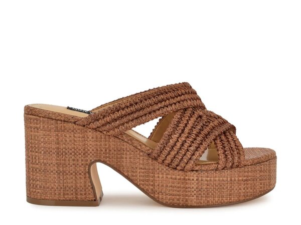 【送料無料】 ナインウェスト レディース サンダル シューズ Bemay Platform Sandal Dark Brown 3