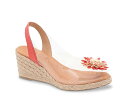 【送料無料】 アンドレア アース レディース サンダル シューズ Aspen Espdarille Wedge Sandal Coral