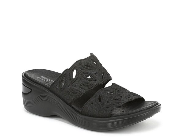 ライフストライド レディース シューズ サンダル LifeStride Delight Wedge Sandal Black ブラック