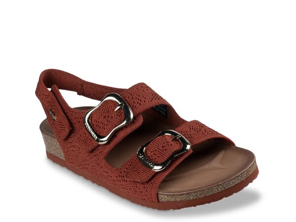 スケッチャーズ レディース シューズ サンダル Skechers Arch FitR Granola Sandal Burgundy バーガン..