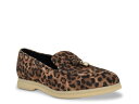 【送料無料】 ゲス レディース スリッポン・ローファー シューズ Aryana Loafer Brown/Beige Leopard Print