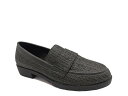 【送料無料】 ケネスコール レディース スリッポン・ローファー シューズ Fern Loafer Black Raffia