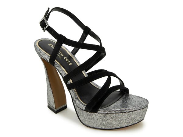 ̵ ͥ ǥ  塼 Allen Platform Sandal Black/Pewter