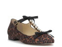 【送料無料】 ジェシカシンプソン レディース パンプス シューズ Jolliya Flat Brown/Black Leopard Print