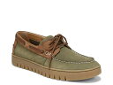 【送料無料】 バイオニック メンズ デッキシューズ シューズ Uptown Boat Shoe - Men's Dark Olive Green Leather