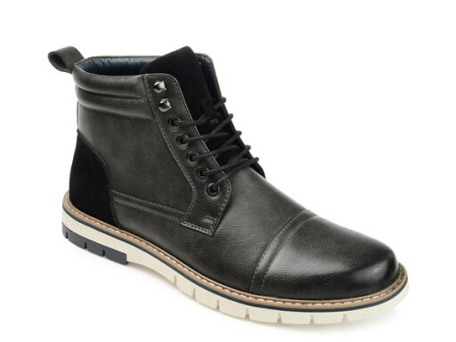 バンス メンズ ブーツ・レインブーツ シューズ Lucien Cap Toe Boot Charcoal/Black バンス メンズ ブーツ・レインブーツ シューズ Lucien Cap Toe Boot Charcoal/Black