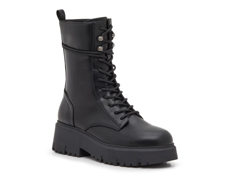 マッデンガール レディース シューズ ブーツ・レインブーツ Madden Girl Maisey Combat Boot Black ブラック