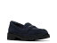 【送料無料】 クラークス レディース スリッポン・ローファー シューズ Lauryl Step Loafer Navy Suede