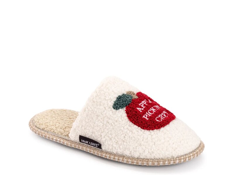 ムクルクス レディース シューズ サンダル MUK LUKS Novelty Punch Needle Slipper - Women's White Ap..
