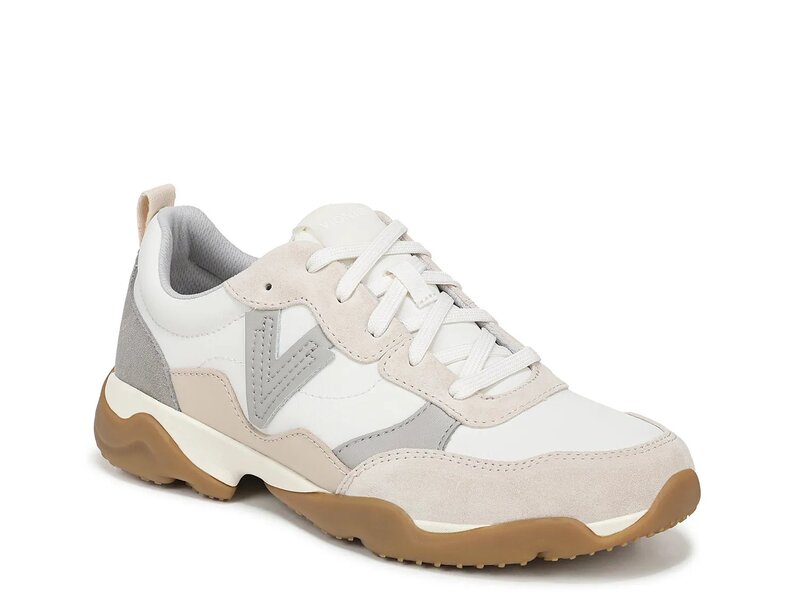 バイオニック レディース シューズ スニーカー Vionic Walk Slim Glide Sneaker White/Beige/Grey ホワイト(4)