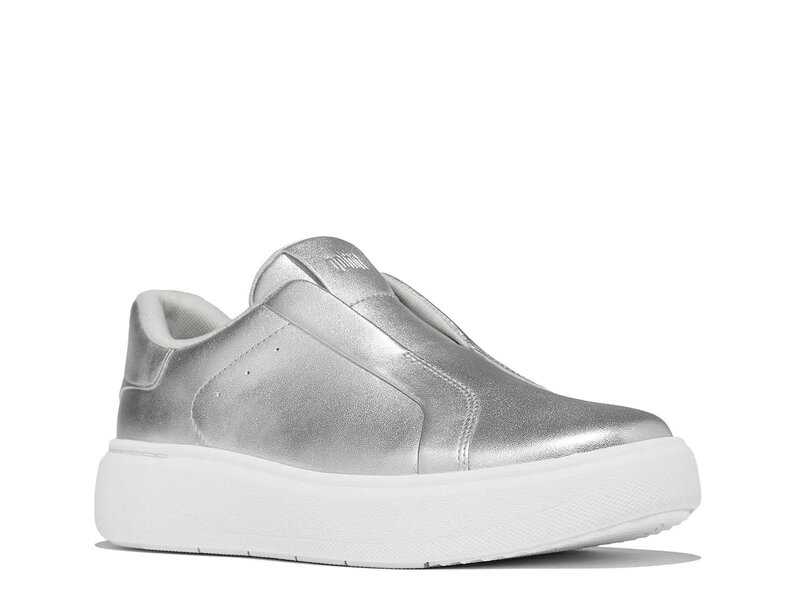 フィットフロップ レディース シューズ スリッポン・ローファー スニーカー FitFlop RTG Slip-On Sneaker Silver Metallic シルバー