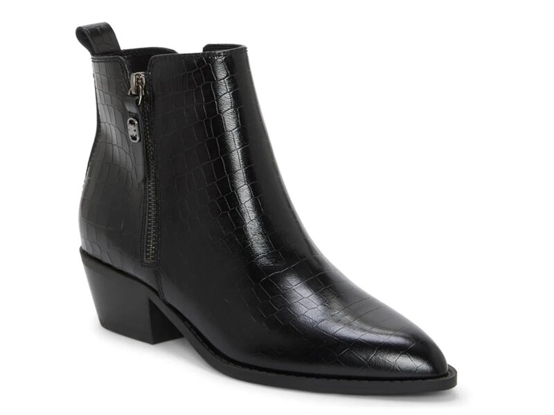 ラッキーブランド レディース シューズ ブーツ・レインブーツ Lucky Brand Ailein Bootie Black Croc P..