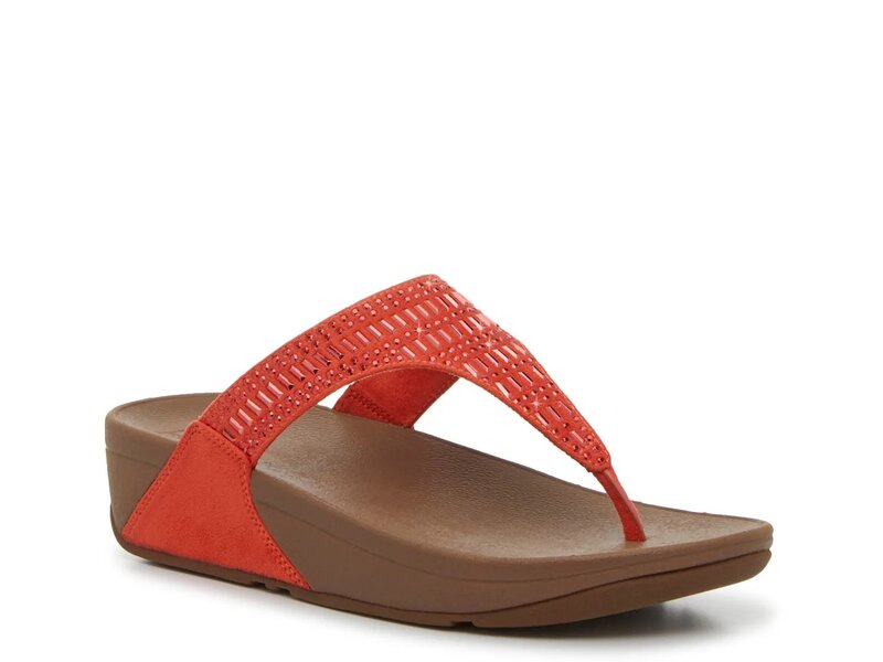 フィットフロップ レディース シューズ サンダル FitFlop Incastone Wedge Sandal Fired レッド