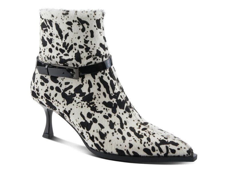 アズーラ レディース シューズ ブーツ・レインブーツ Azura Fireball Bootie Black/White Spotted Prin..