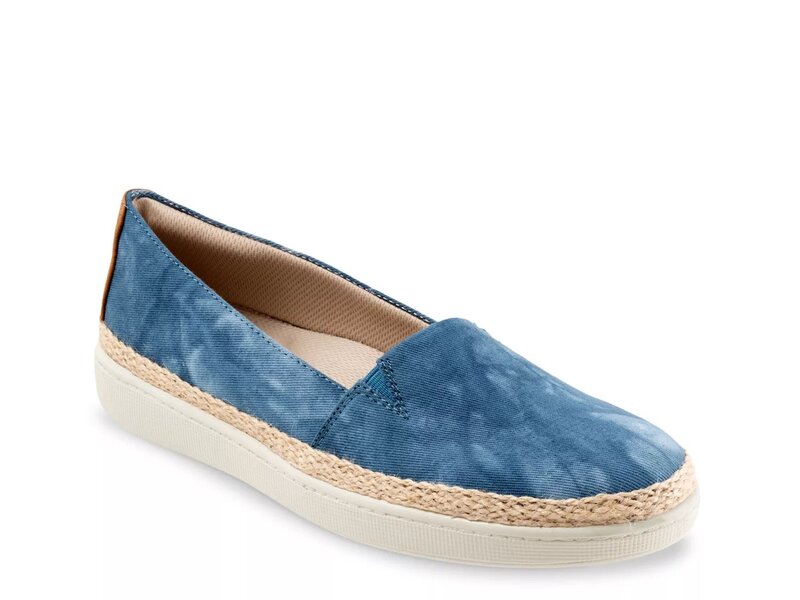 �ȥ��å����� ��ǥ����� ���塼�� ����åݥ󡦥����ե��� Trotters Accent Espadrille Slip-On Blue Tie Dye �֥�...