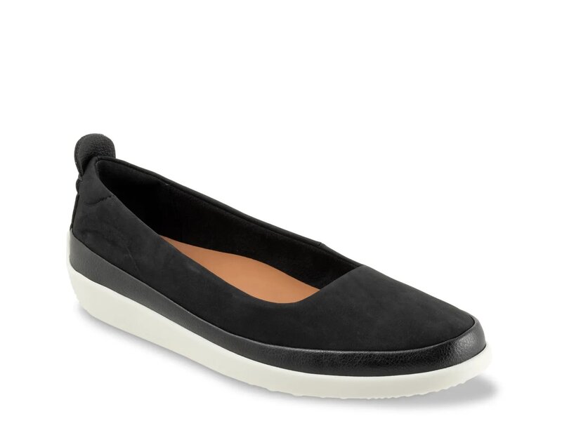 ���եȥ������� ��ǥ����� ���塼�� ����åݥ󡦥����ե��� Softwalk Disa Slip-On Black Nubuck �֥�å�