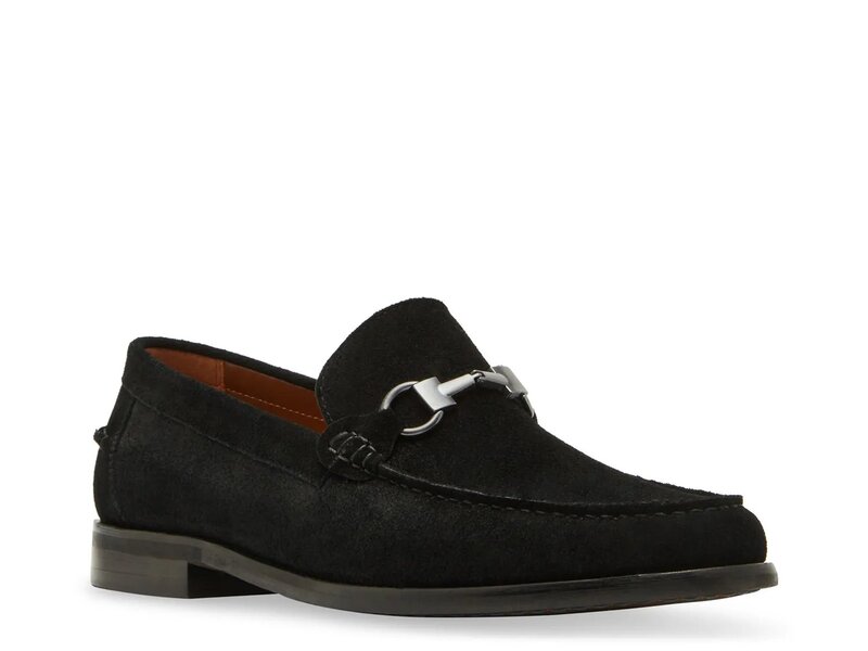 ���ƥ����� �ޥǥ� ��� ���塼�� �����ե��� Steve Madden Alfio Loafer Black Suede �֥�å�