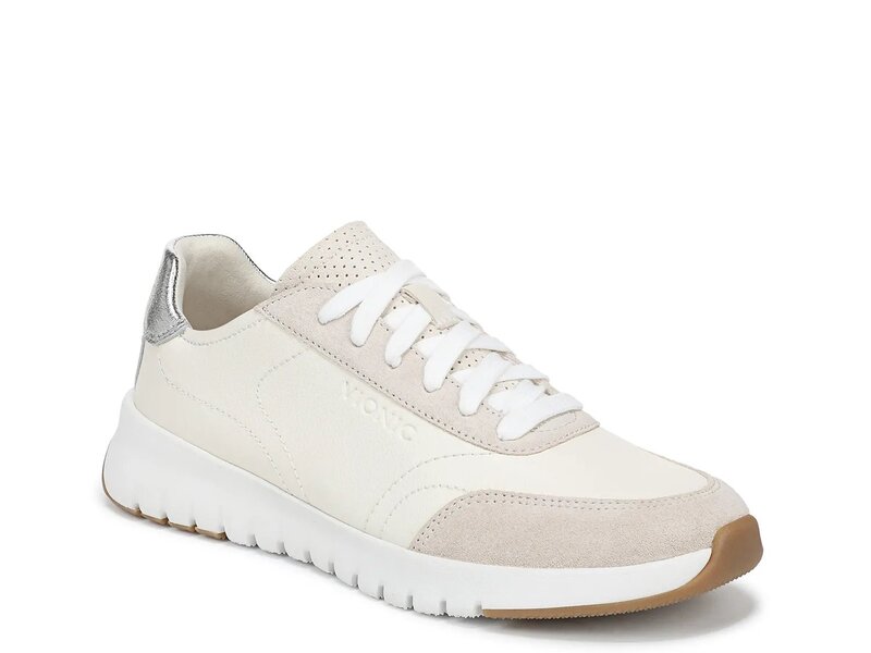 バイオニック レディース シューズ スニーカー プラットフォーム Vionic Uptown Platform Sneaker Ivory/Silver アイボリー