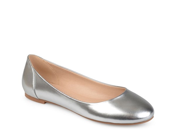 ジュルネ コレクション レディース パンプス シューズ Kavn Ballet Flat Silver Metallic