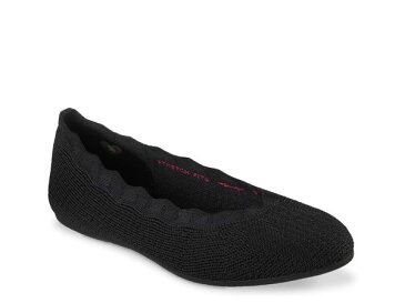 スケッチャーズ レディース パンプス シューズ Cleo 2.0 Love Spell Flat Black Knit