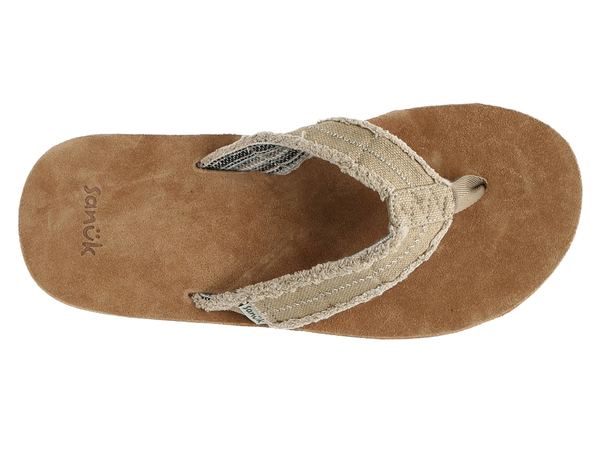 サヌーク メンズ サンダル シューズ Fraid Not Flip Flop Light Brown