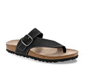 ホワイトマウンテン レディース サンダル シューズ Carly Nubuck Flat Sandal Black