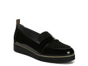 ドクター・ショール レディース スリッポン・ローファー シューズ Webster Wedge Loafer Black Faux Patent Leather