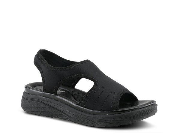 フレクサス レディース サンダル シューズ Marshmello Wedge Sandal Black