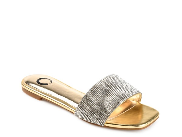 ジュルネ コレクション レディース シューズ サンダル Journee Collection Grayce Sandal Gold Metallic ゴールド