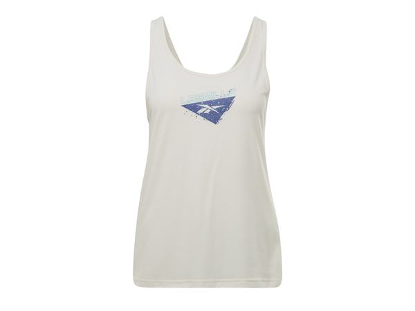 リーボック レディース タンクトップ トップス Les Mills Supremium Women's Graphic Tank Top Off White