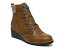 ライフストライド レディース ブーツ・レインブーツ シューズ Zone Wedge Bootie Cognac