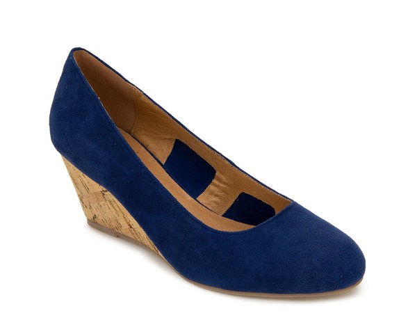 【送料無料】 アンドレア アース レディース パンプス シューズ Khloe Wedge Pump Navy