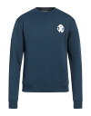 【送料無料】 ロベルトカヴァリ メンズ パーカー・スウェット アウター Sweatshirt Midnight blue