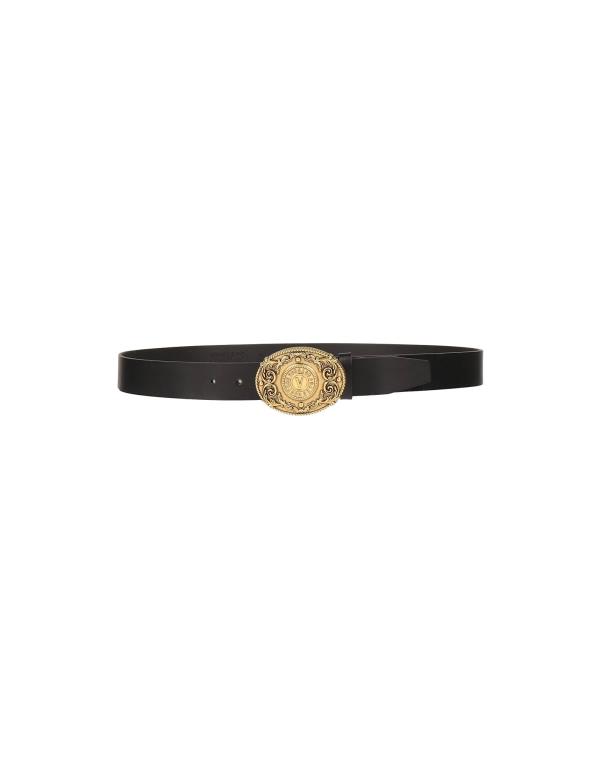 ヴェルサーチェ 革ベルト メンズ 【送料無料】 ヴェルサーチ メンズ ベルト アクセサリー Leather belt Black