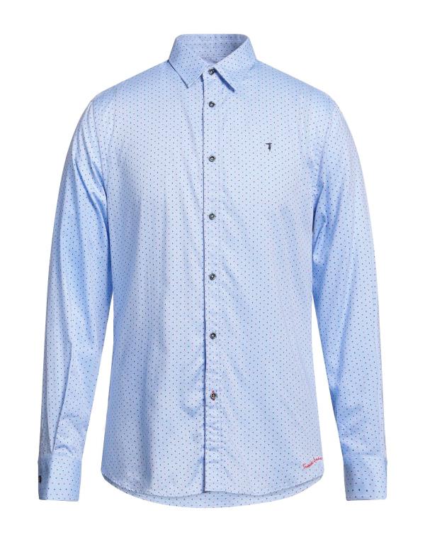 【送料無料】 トラサルディ メンズ シャツ トップス Patterned shirt Blue