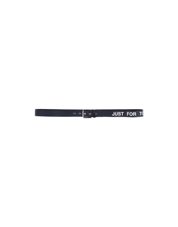 【送料無料】 エルマンノ シェルヴィーノ メンズ ベルト アクセサリー Fabric belt Midnight blue