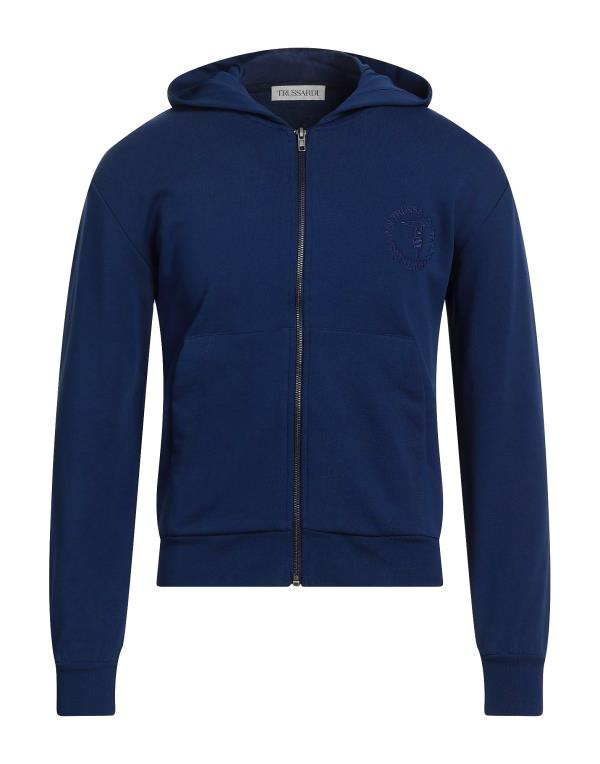 【送料無料】 トラサルディ メンズ パーカー・スウェット フーディー アウター Hooded sweatshirt Blue