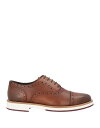 【送料無料】 カフェノワール メンズ スリッポン・ローファー シューズ Laced shoes Brown