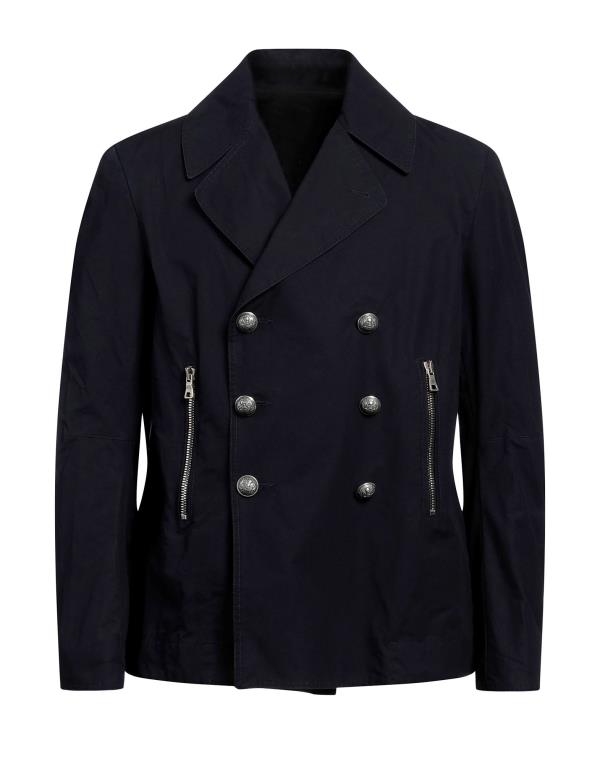 バルマン ピーコート メンズ 【送料無料】 バルマン メンズ コート アウター Double breasted pea coat Midnight blue